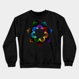 Rainbow Lotus Crewneck Sweatshirt